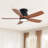 Rita 42" 5-Blade Gold Modern Ceiling Fan Light With 6-Speed Adjustable Wind Speed-1188762782