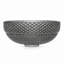 Lavabo de salle de bain vasque en verre noir 16 po avec texture de diamant Jewel-100676322