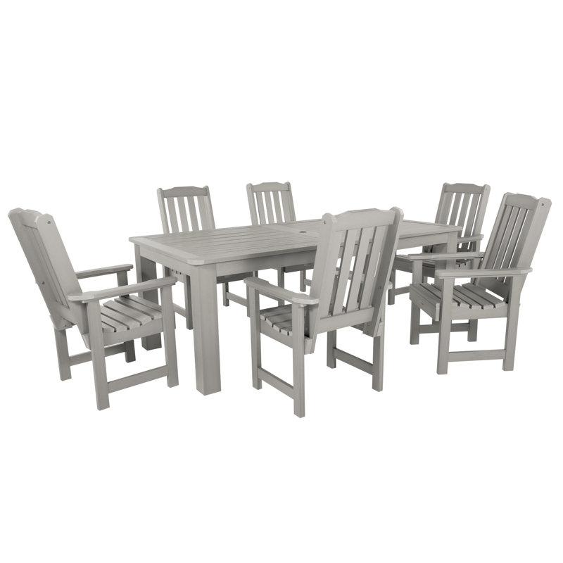 Ensemble repas pour 6 personnes Kile, Gris havre, L 84 po x l 42 po x H 30 po