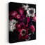 Dark Flowers 1 Abstract Contemporary Lilac Peony Flower Landscape Wall Art Print