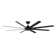Hydra 9"6 8 - Blade Outdoor LED Smart Standard Ceiling Fan with Wall Control and Light Kit Included
