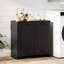 Armoire de rangement à linge inclinable avec paniers à 2 compartiments, noir
