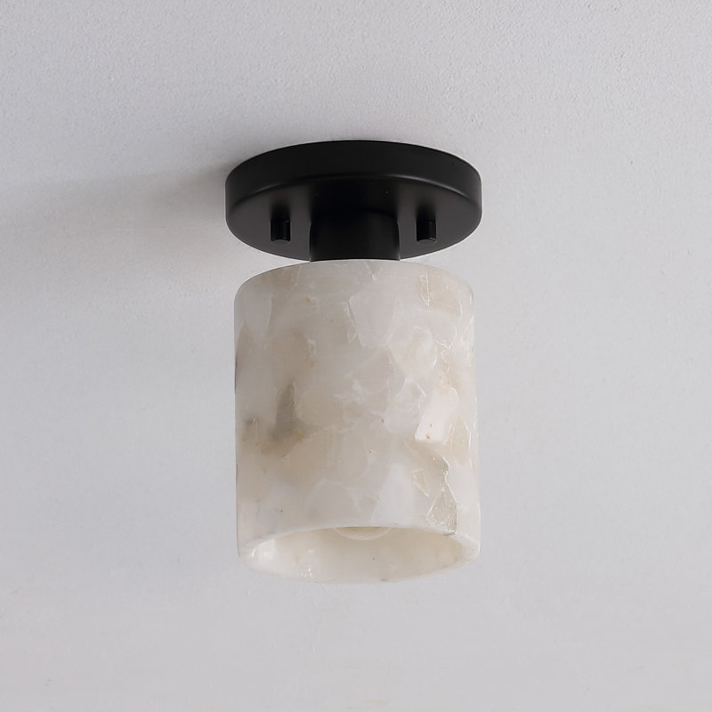 Wiliam Semi Flush Mount, Matte Black