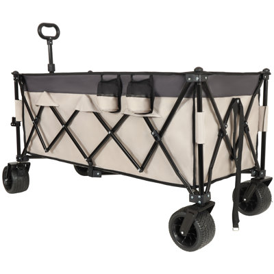 Heavy-Duty Foldable Utility Wagon - 480lbs Capacity, Patented Ultra-Stable Frame, 1:6 Space-Saving Fold & 7"" All-Terrain Wheels, No Assembly Needed, B -  CRS APPLIANCES,, CMX17359RM