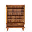 Armoire à chaussures 25,92 po en rotin naturel moderne avec range-chaussures autoportant à 5 niveaux avec portes ventilées