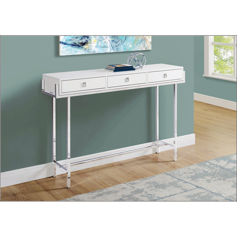 Charmante table d'appoint au design gracieux pour des espaces élégants, Blanc