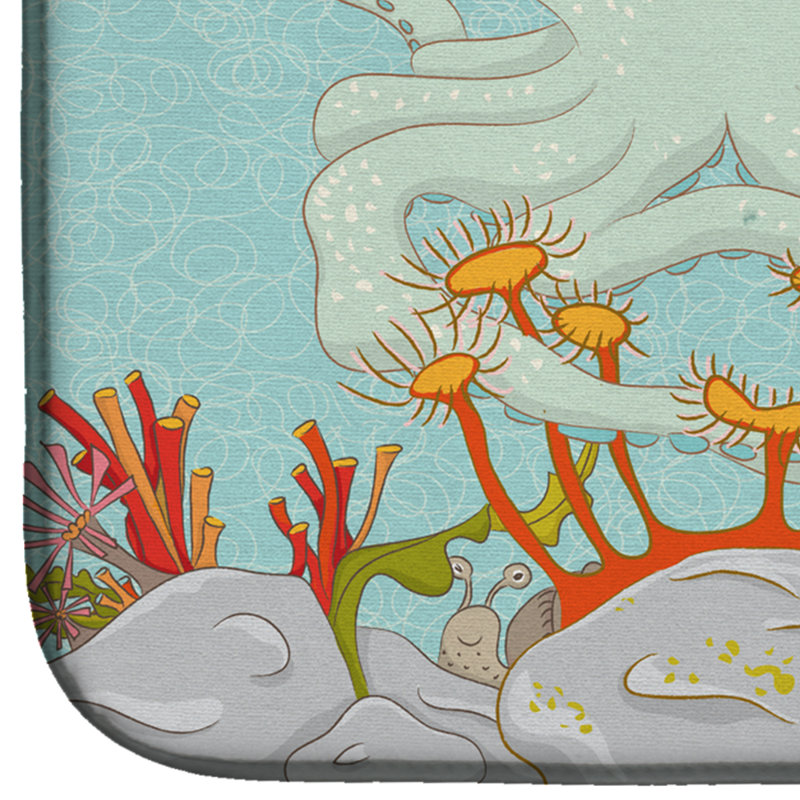 Tapis de séchage pour scène octopus subaquatique