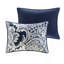 Ensemble de housse de couette imprimée 6 pièces très grand / très grand californien avec motif damassé complexe et satin de coton certifié Oeko-Tex pour plus de confort et de style-119071364