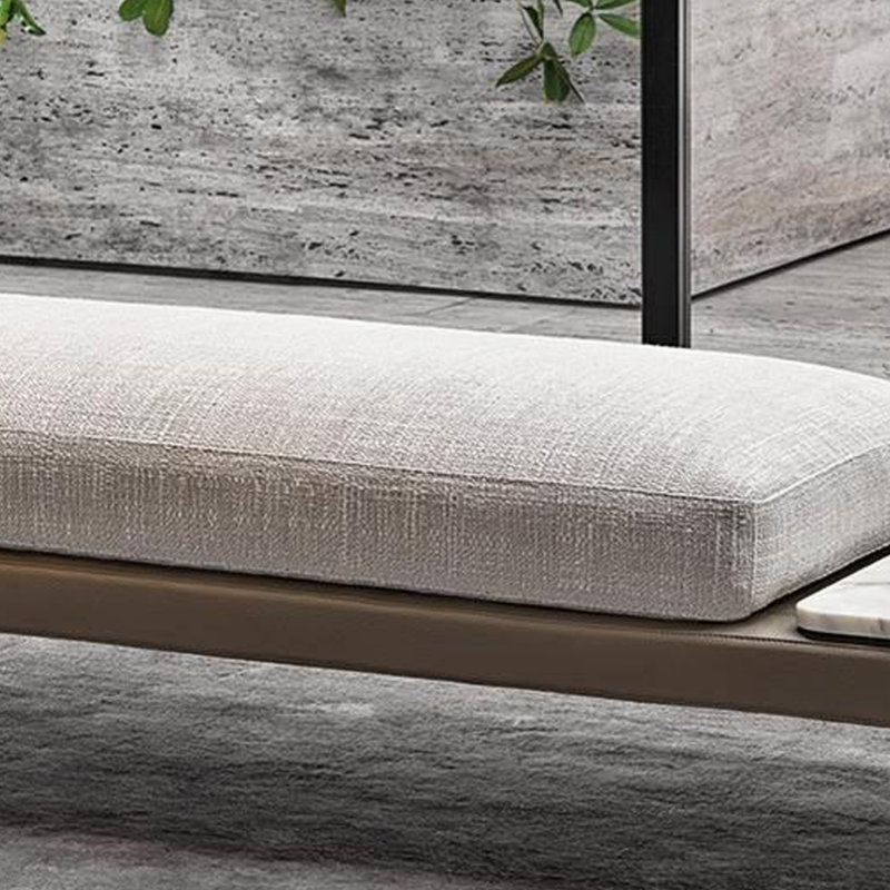 Banc italien simple gris clair de luxe italien
