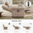 Reclining Chair with Thick Pillow Back, 110°-160° Adjustable-1682307902