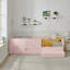 Lit pour enfant multifonctionnel confortable avec garde-corps et rangement, lit simple avec marchepied de sécurité, tissu Boucle-909483293