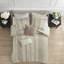 Comfortable Cotton Bedding Sets, Striped Taupe Design For Home Use
