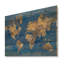 Carte du monde Golden Glam - reproduction traditionnelle sur bois de pin naturel-37110670