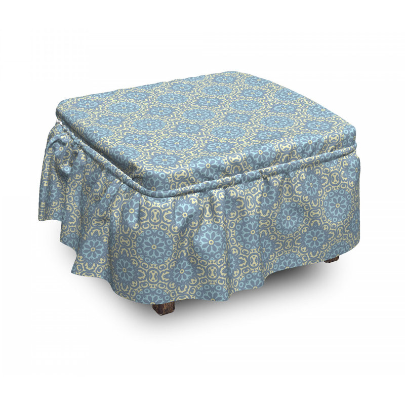 Housse pour repose-pieds tuile de tourbillon eastern