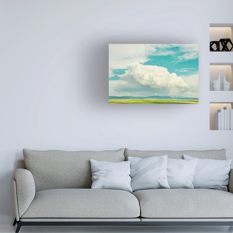 Art mural sur toile tendue - "Joyeux accidents" par Annie Bailey, décoration murale pour le salon, la chambre à coucher ou le bureau - 30 x 47