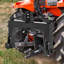 Attache rapide 3 points avec récepteur de 2 po, attelage de tracteur de catégorie 1 avec adaptateur supplémentaire, aucune douille nécessaire