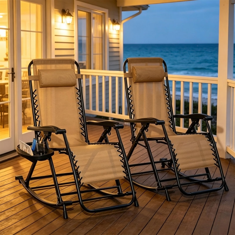 Chaises inclinables pliables