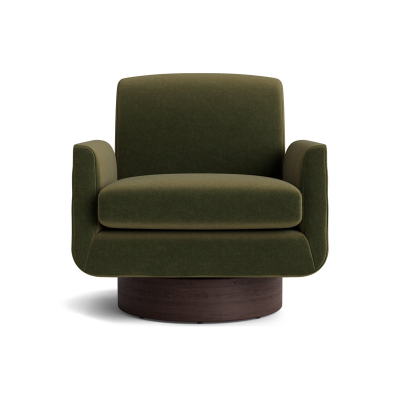Supernova Full Swivel Chair, Java, Performance Velvet - Balsam