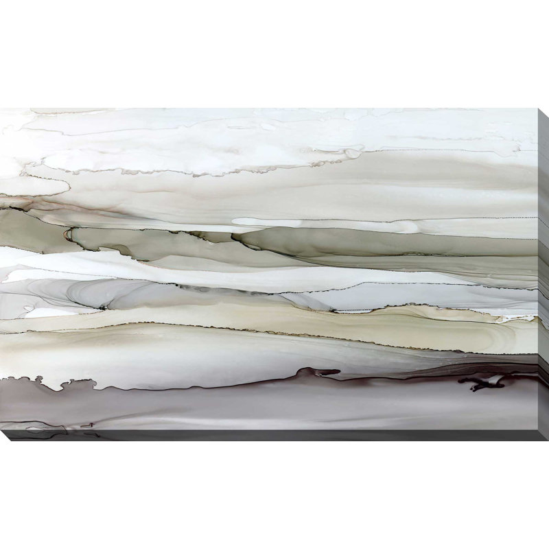 Shifting C Courants I par Carol Robinson - Peinture, L 30 po x H 18 po, Toile tendue