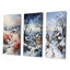 «Harmony Of Winter Village II», 3 pièces sur toile-1208177005-1208177006