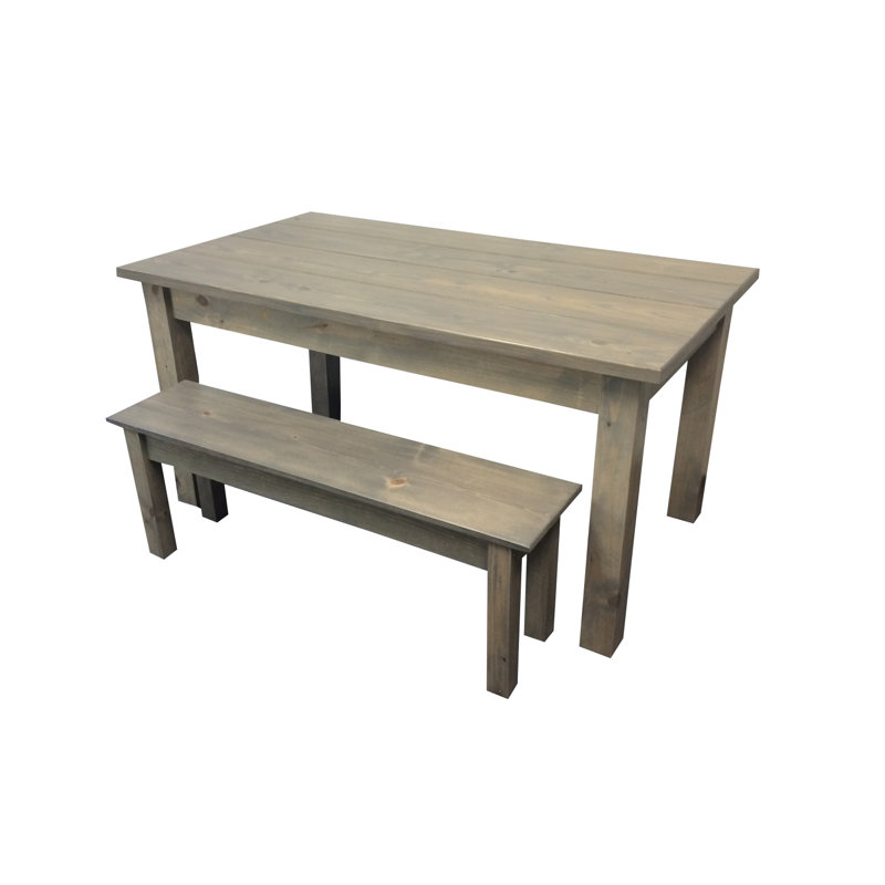 Table de salle à manger Graceville, gris, H 30 po x L 72 po x l 34 po
