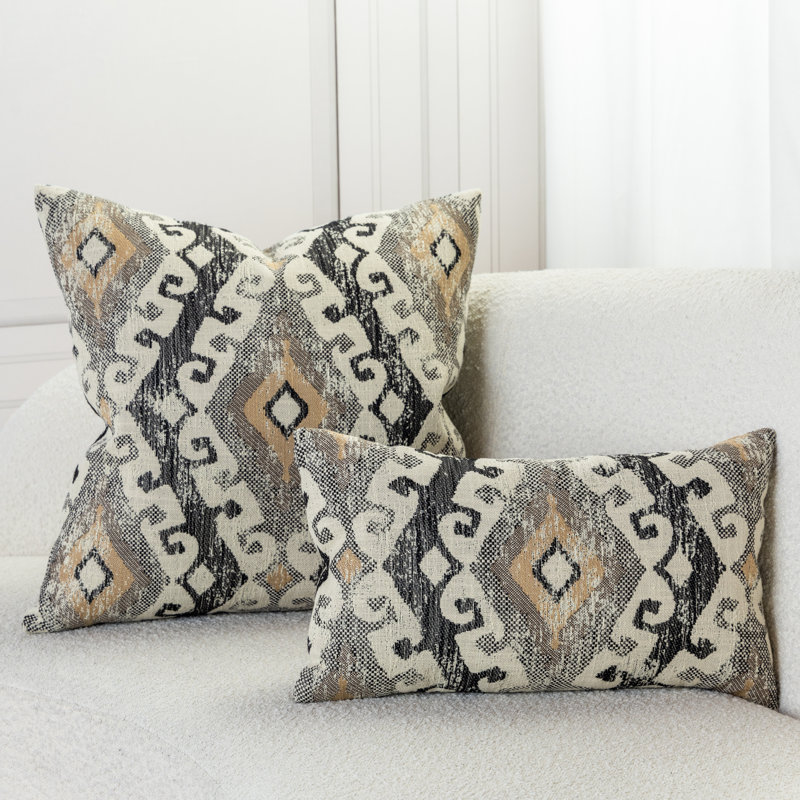 Evolution Indoor/Outdoor Pillow Cover & Insert by Elaine Smith, Square, 22" H x 22" W