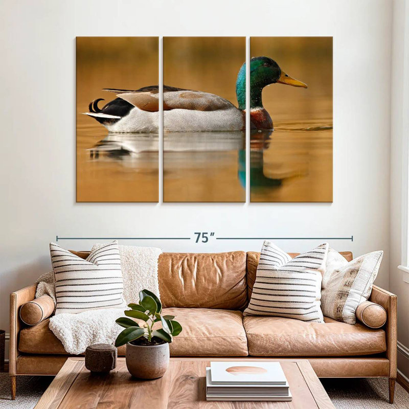 Brampt Bathing Mallard Duck, 36" H x 57" W