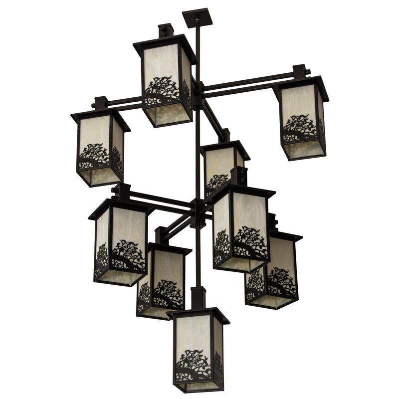 Deshawna 9 - Light Dimmable Square / Rectangle Chandelier