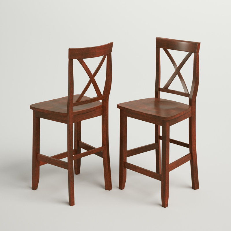 Diamondback Solid Wood Counter Stool, Classic Cherry, Counter Stool (24" Seat Height)