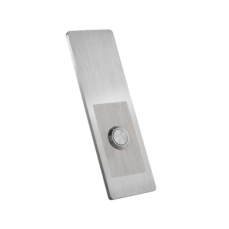 Bouton de sonnette, H 5,11 po x l 1,57 po x P 0,16 po
