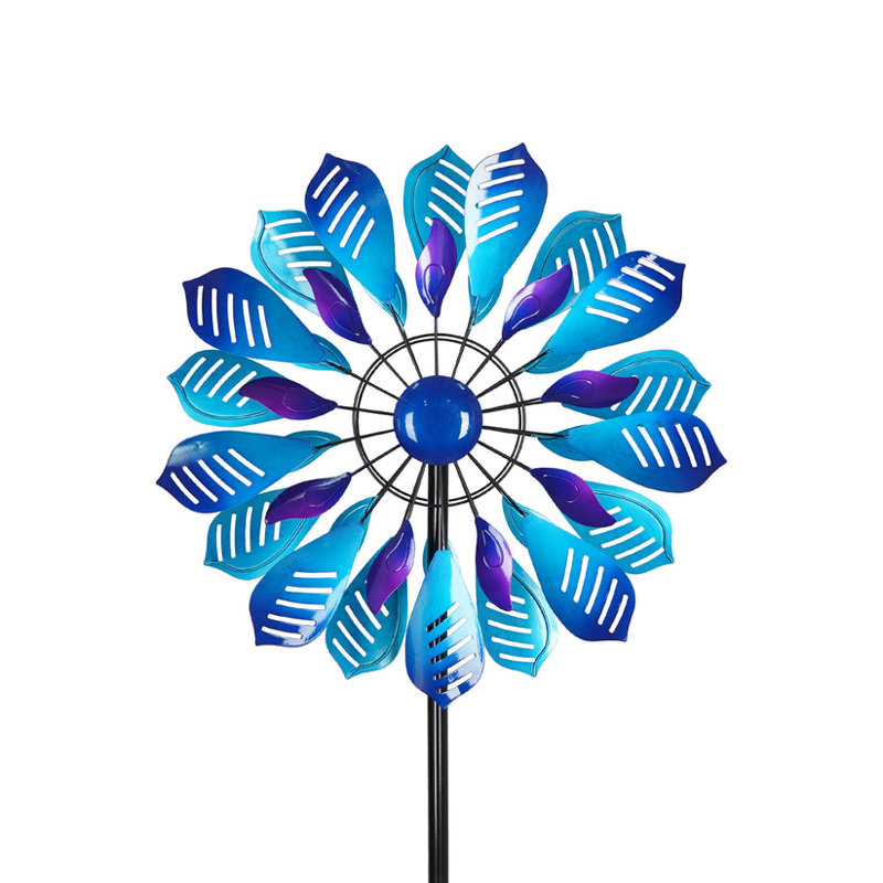  83.75-Inch Peacock Feather Wind Spinner