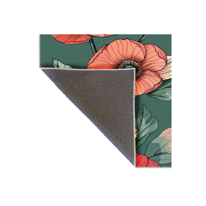 Tapis décoratif lavable à la machine Sun, Tapis de couloir 3 pi 3 po x 6 pi 7 po inclus