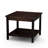 Sleek Eucalyptus 2-Shelf Outdoor Side Table