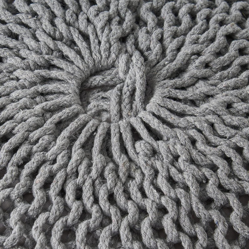 Pouf rond Malibu, Gris