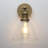 Vintage Industrial Wall Sconce, Retro 1-Light Glass Cone Shade Fixture For Bathroom Kitchen Bedroom Living Room Hallway-1480387992-1480387995
