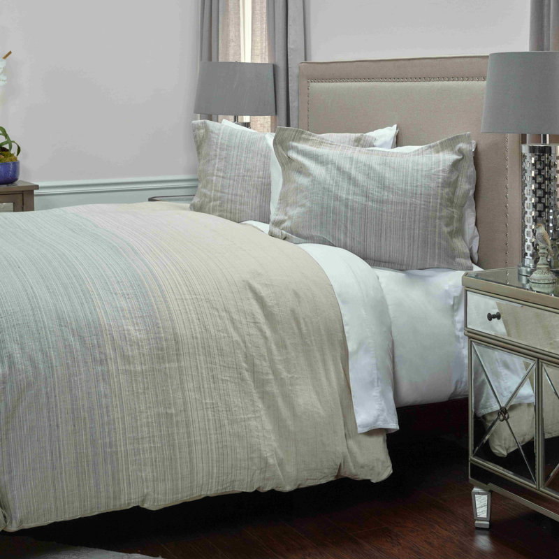 Sebastian 100% Linen Striped Sham Set, Standard