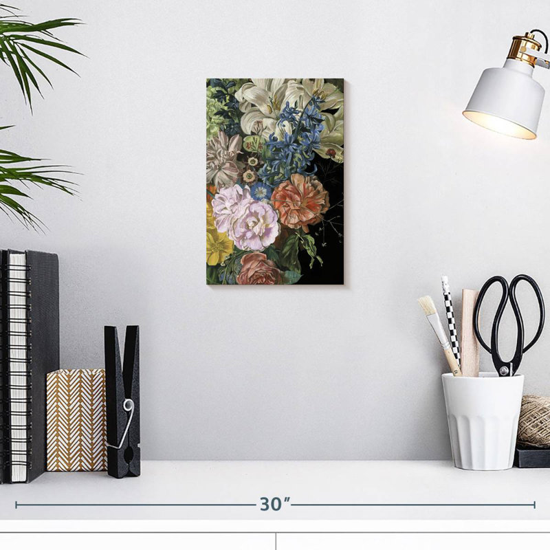 Harnek baroque floral II, H 12 po x l 8 po