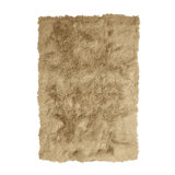 Sheepskin Area Rug in Champagne