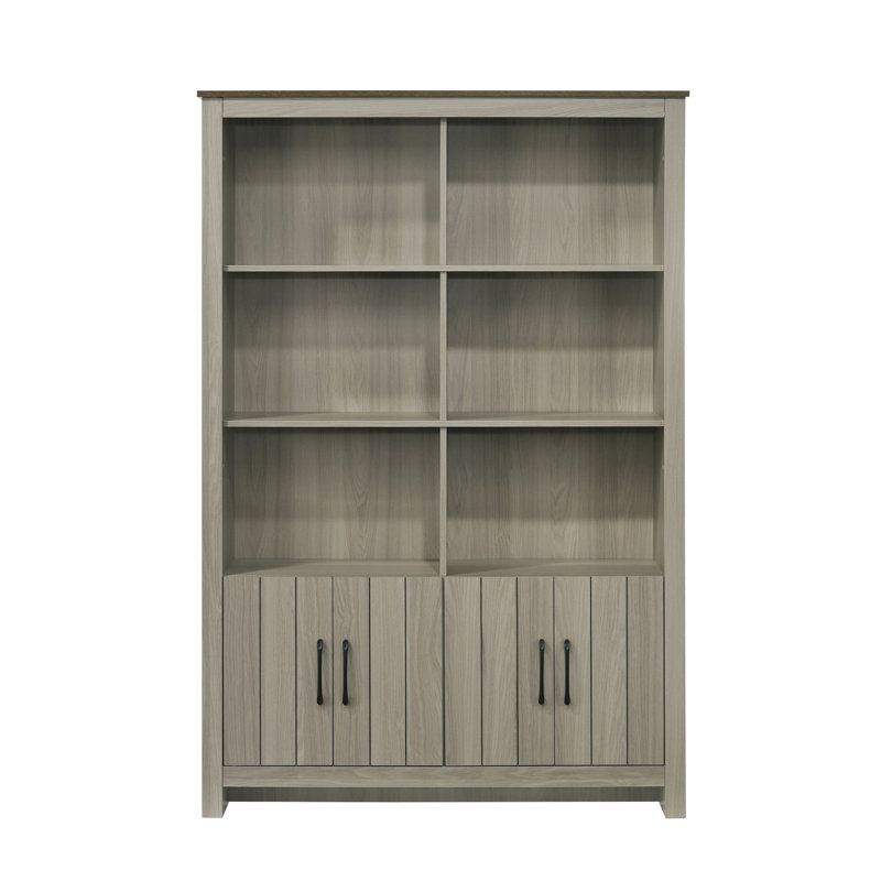 Bibliothèque en chêne gris Nyla