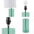 Glass Table Lamp Blue See Below