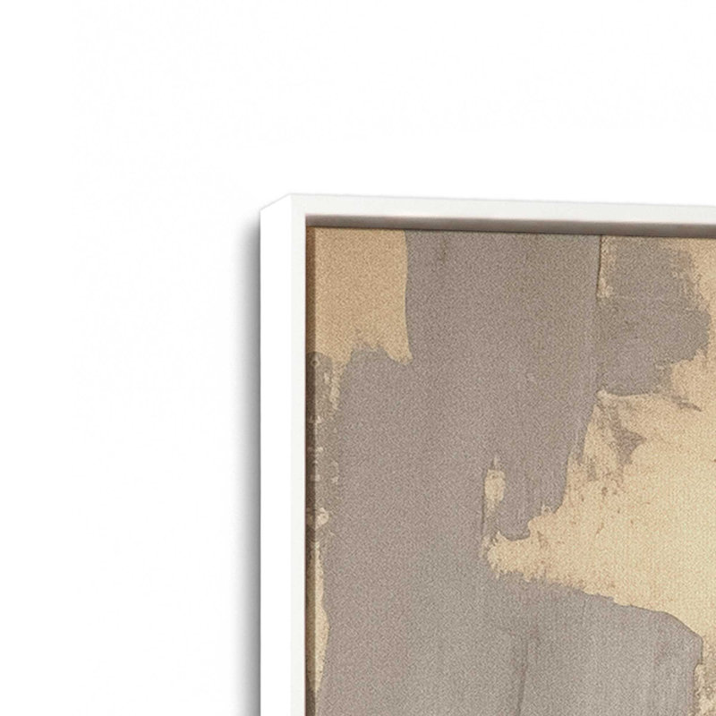 Toile roulée Golden Haze II, H 30,75 po x l 20,75 po x P 1,75 po, Cadre flottant blanc opaque
