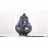 Small Tiffany Lamp Stained Glass Animal Table Lamp Mini Accent Desk Light (Tulip Blue Teapot)