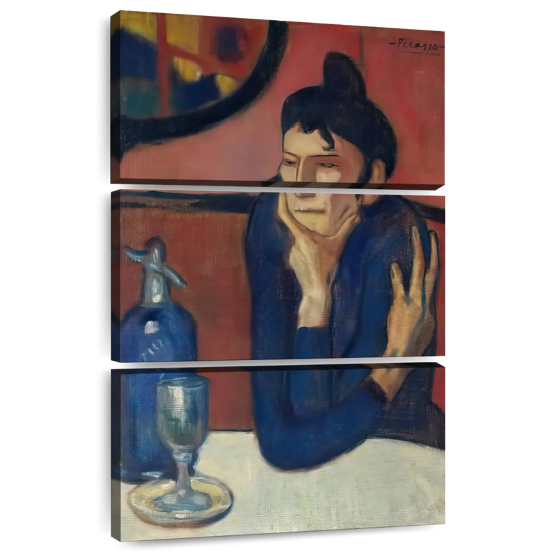 Leisha le buveur d'absinthe, H 32 po x l 20 po