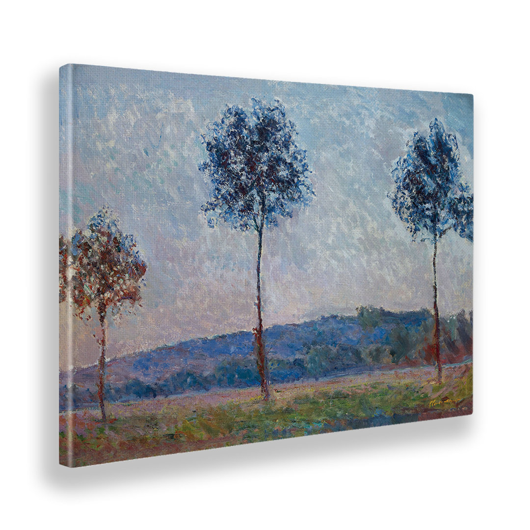 Wandbild Drei Bäume von Claude Monet