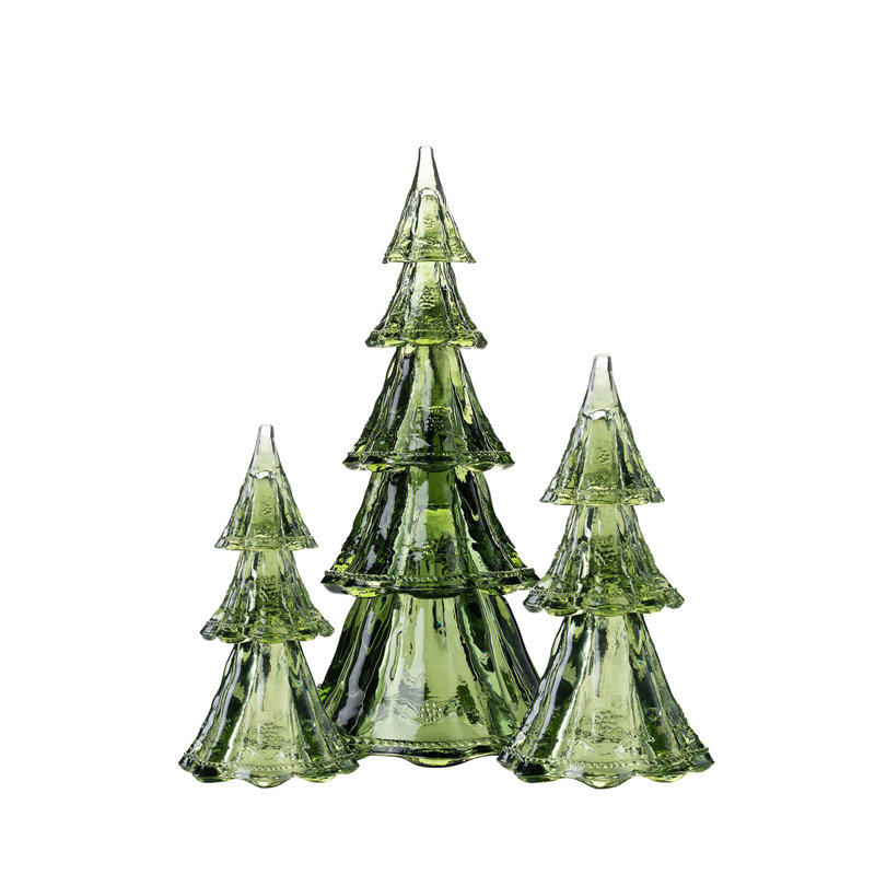 Berry & Thread Tree Set, 10.5" H x 6" W x 6" D, Evergreen