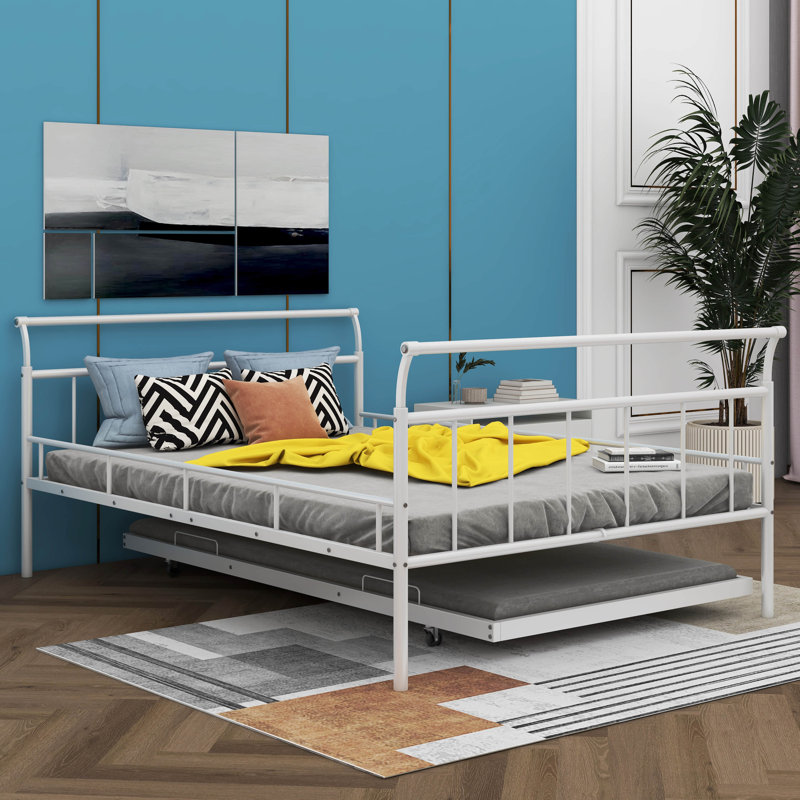 Weddell Metal Open-Frame Bed, Full, White