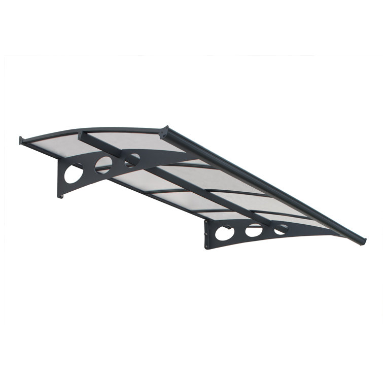 Palram - Canopia Herald Convex Door Awning in Gray