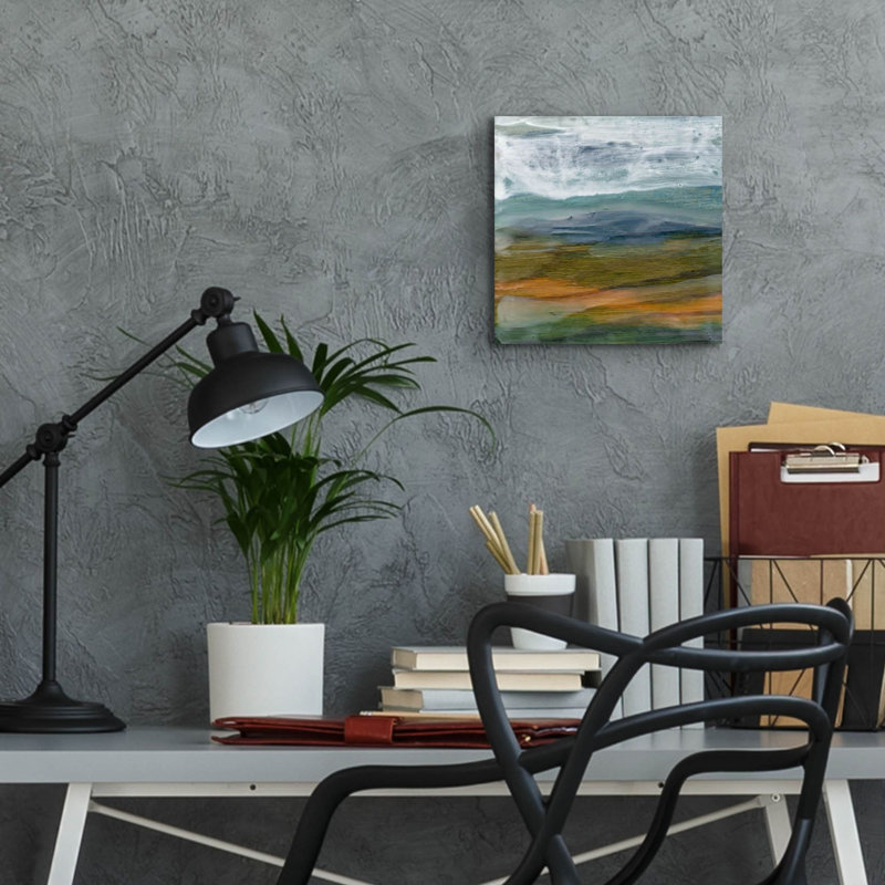 «Misty Mountain 1» par Alicia Ludwig, art mural en verre acrylique