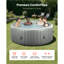 Spa gonflable pour l'extérieur 4 à 6 personnes 81,9 x 26 pouces