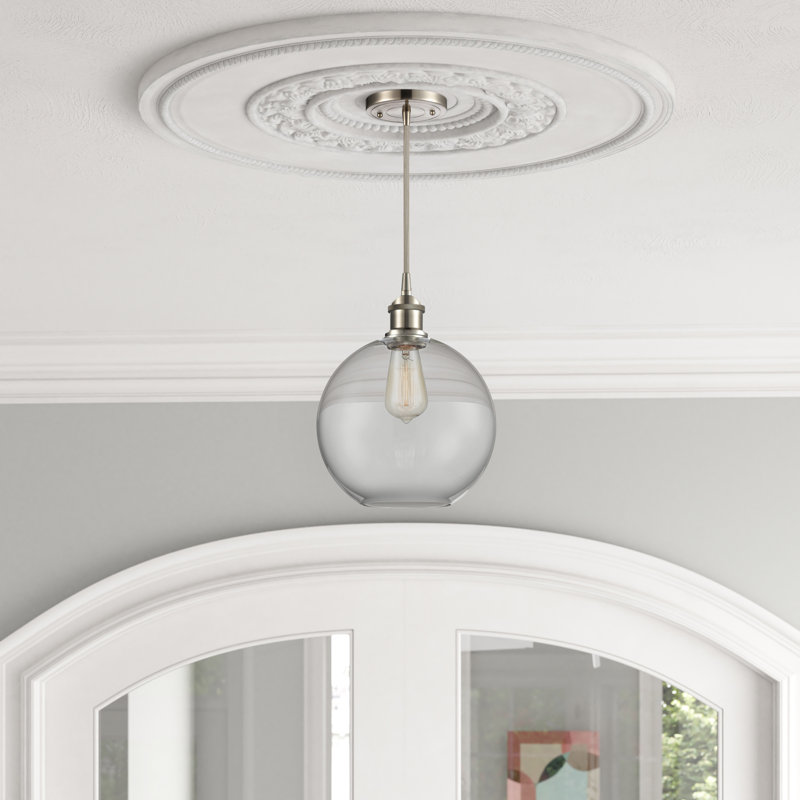 Baptista 1 - Light Single Pendant, Clear, No Bulb Included, Brushed Satin Nickel